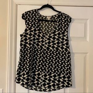 Black & White J Crew Top